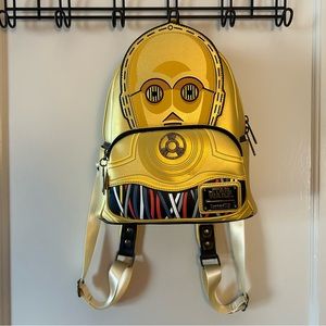 Loungefly Star Wars Celebration 2022 - C-3PO Cosplay Mini Backpack, New